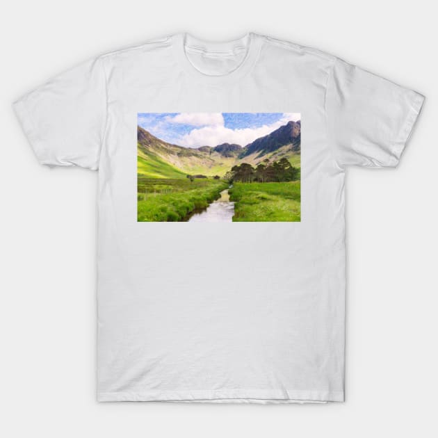 Warnscale Beck, Buttermere T-Shirt by GrahamPrentice